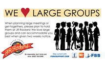 We Love Large Groups!